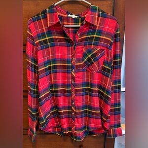 Maurices Vibrant Plaid Button-Down Shirt
